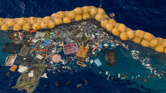 Nicht viel, aber ein vielversprechender Anfang © ocean cleanup