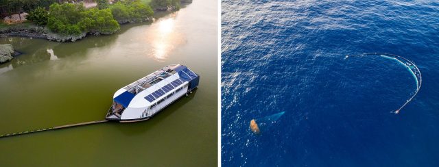 Zwei Projekte, das gleiche Prinzip und ein gemeinsames Ziel © ocean cleanup