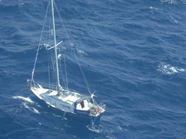So trieb die “Avrio” 70 Seemeilen vor Jamaika © caribbean coastguard