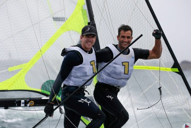 In einer eigenen Liga segelten am Finaltag Peter Burling und Blair Tuke, die schon vor dem Medal Race Gold sicher hatten. Foto: sailing energy