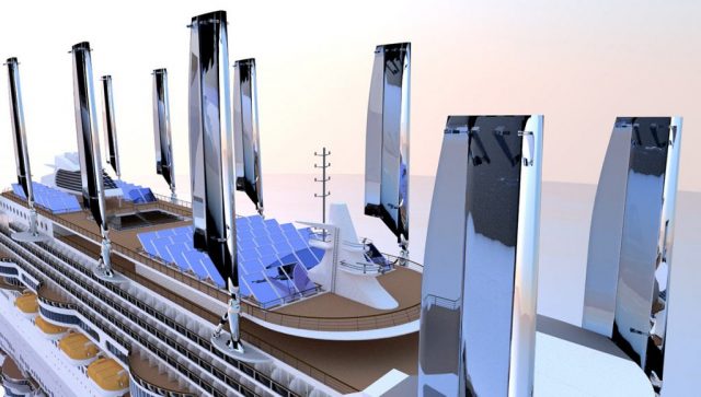Segel helfen Energie zu sparen © Peace Boat