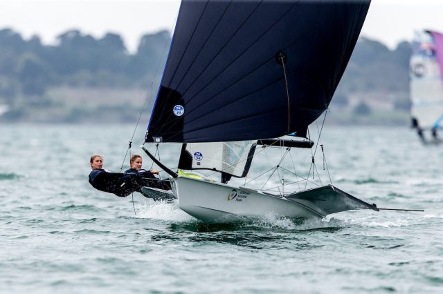 Victoria Jurczok/Anika Lorenz machen als derzeit WM-Fünfte die deutsche Olympia-Ausscheidung wieder spannend. Foto: sailing energy