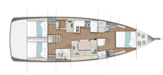 NEU: Die klassische Nasszelle scheint zu verschwinden. Immer öfter gibt es eine separate Dusche © Sun Odyssey