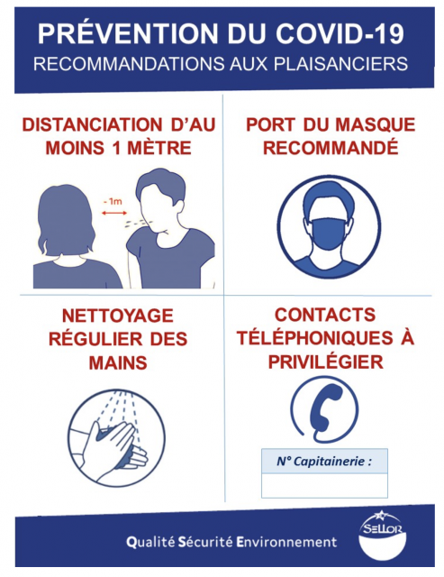 So sehen die Maßnahme-Regeln der Sellor-Häfen (Profi- und Freizeit) in und um Lorient/Bretagne aus © sellor