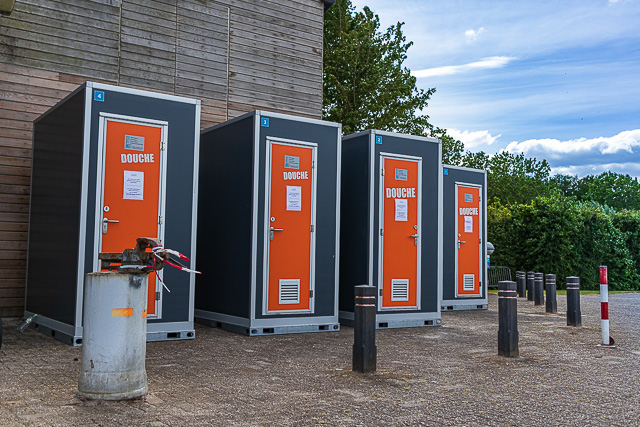 In einigen Häfen stehen schon Duschcontainer bereit Duschcontainer