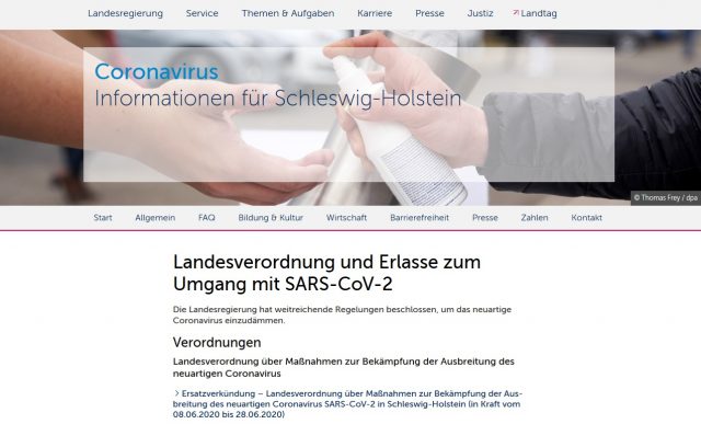 Die heute veröffentlichte Verordnung in Schleswig-Holstein lässt Regatten grundsätzlich wieder zu. Foto: Screenshot schleswig-holstein.de