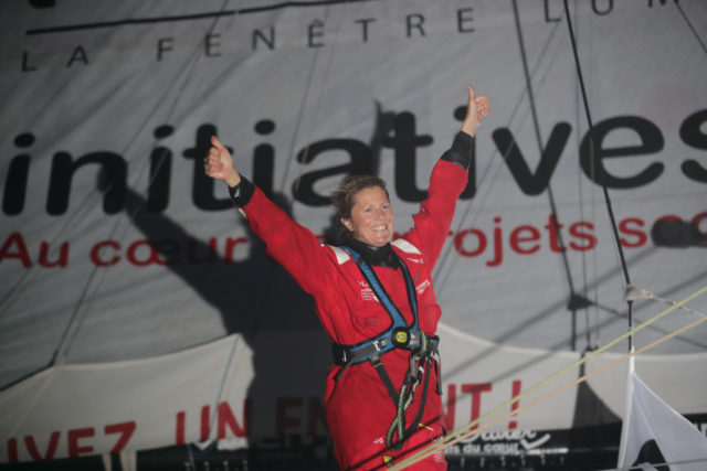 Richtig klasse: Samantha Davies auf Rang 4 © IMOCA
