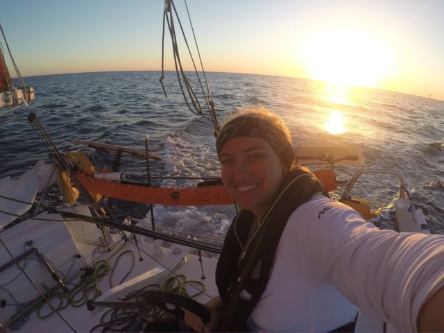 Lina Rixgens im Sonnenuntergang © rixgens