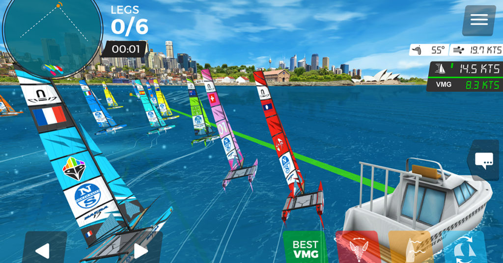 Eine Regatta der eSailing-WM. © eSailing World Championship