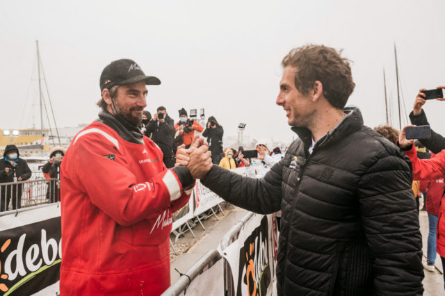 Ein wichtiger Moment für Herrmann: Dalin erweist ihm seinen Respekt. © Olivier Blanchet/Alea