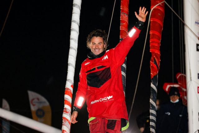 Vendée-Globe-Sieger Yannick Bestaven liegt in der IMOCA-Wertung knapp hinter Herrmann. © Jean-Marie Liot/Alea