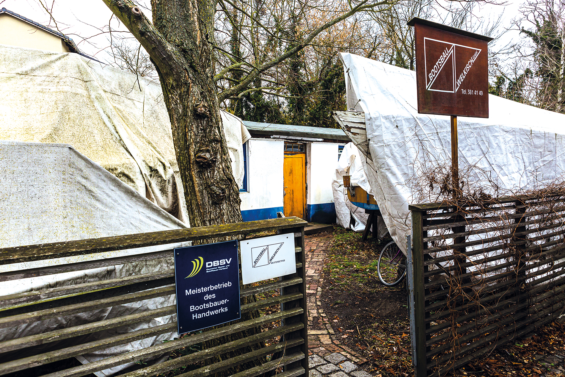 Bootsbau Welkisch liegt zwischen zwei Havelbuchten © Jan Maas