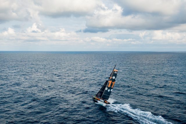 Vorbild für Adrian: 11th hour Racing – Imoca mit teils nachhaltigen Baumaterialien. © Amory Ross / 11th Hour Racing