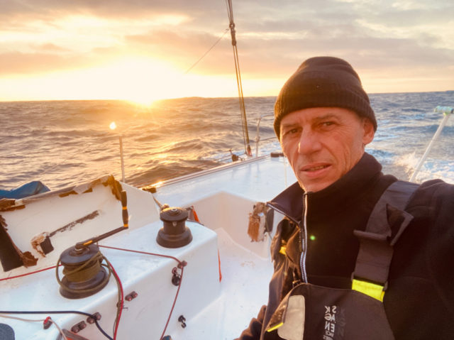 Sebastien Destremau im Indischen Ozean während der Vendée Globe © destremau