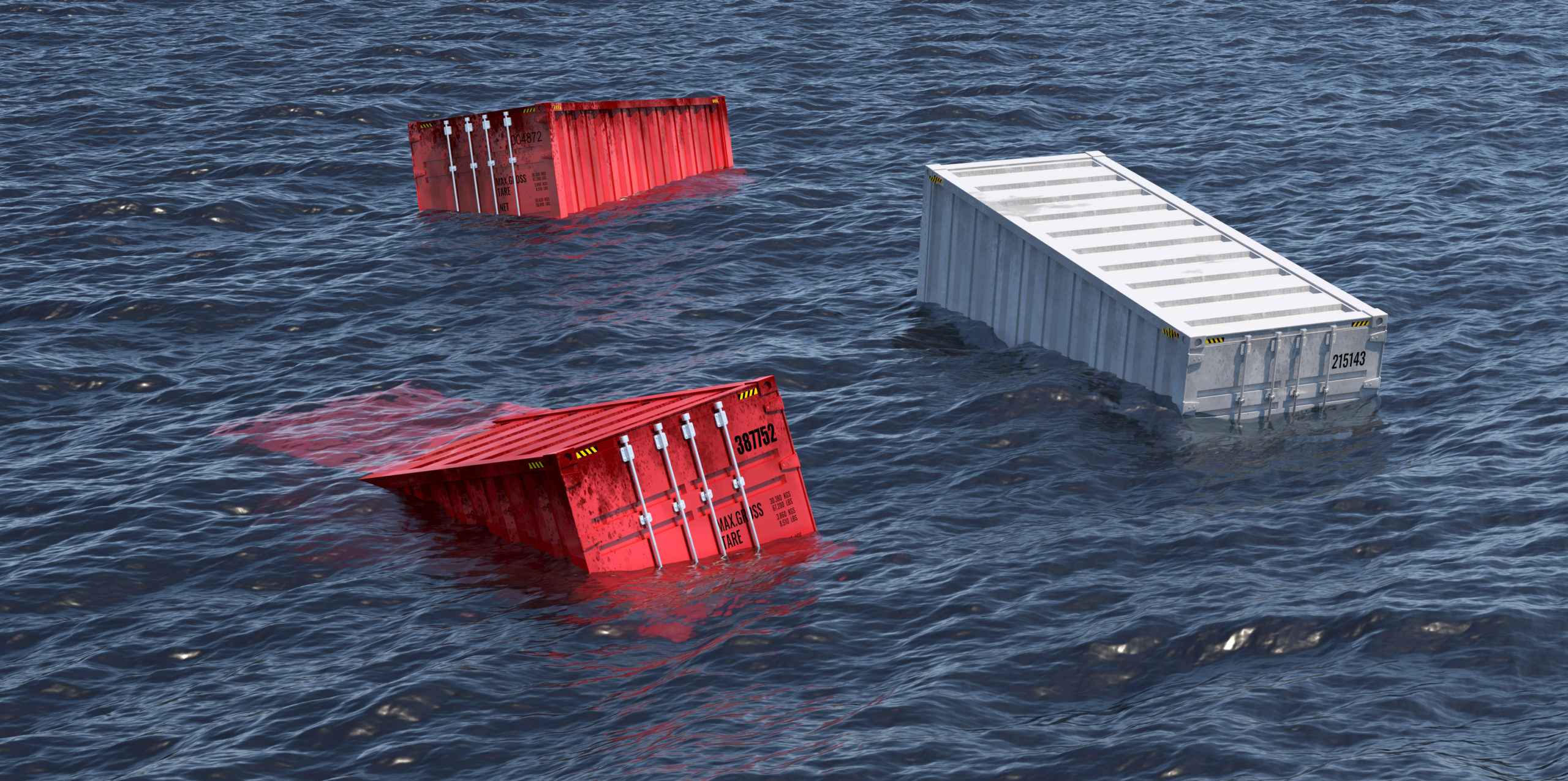 Container im Meer (Symbolbild) © Shutterstock