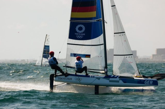 Das Bootshandling war ein starker Trumpf beim Auftakt von Paul Kohlhoff und Alica Stuhlemmer. Foto: Sailing Energy / World Sailing