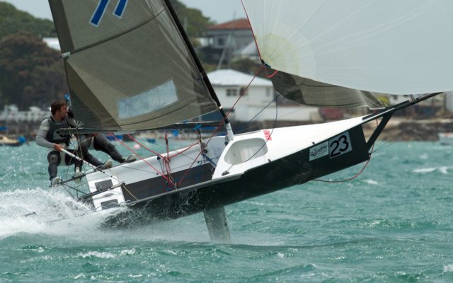 12 Foot Skiff in Australien. Abheben auch ohne Foil. © 12 ft Skiff Association