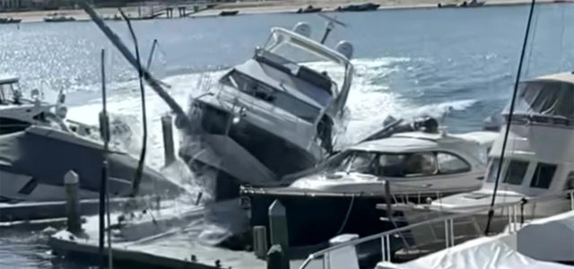 Video: Motorboot-Dieb crasht in Segelyacht