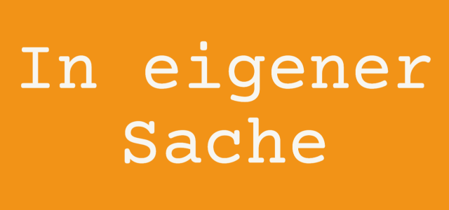 In eigener Sache: Umstellung des Zahlungsdienstleisters