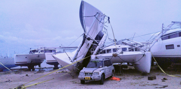 Hurrikan Beryl Yachten