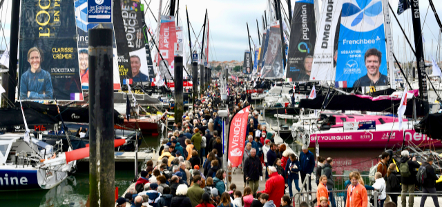 Vendée Globe: Visuelle Eindrücke vom wohl berühmtesten Steg der Welt – 800 m lange Warteschlange