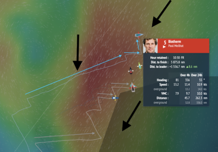 Vendée Globe: Wie Boris Herrmann (9.) in drei Tagen fast 200 Meilen auf Paul Meilhat (5.) verlor