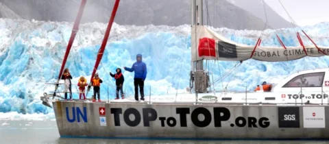 Die Yacht der Schwörers auf Weltumesgelung