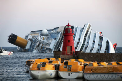 Die gesunkene Costa Concordia