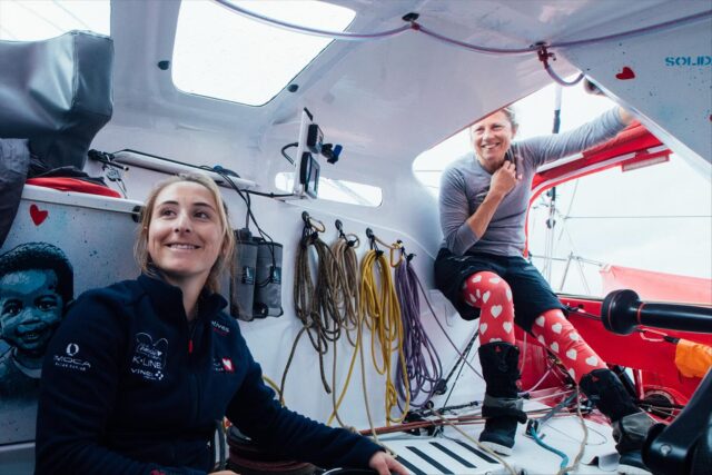 Violette Dorange und Sam Davies 