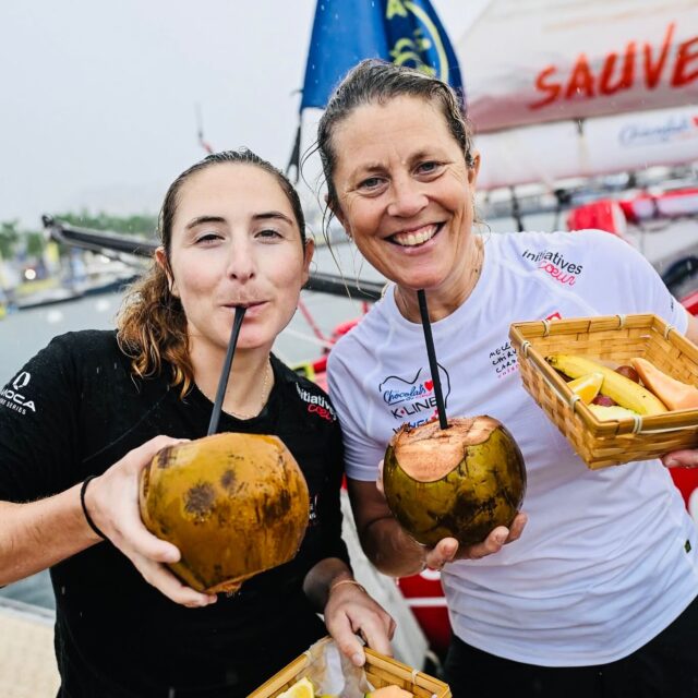 Violette Dorange und Sam Davies 