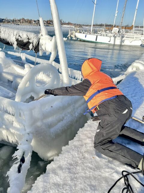 Eis im Kerteminde Sejlklub