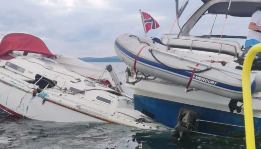 Geisterfahrt im Oslofjord: Bavaria 37 Sport Motorboot überfährt Segelyacht Marieholm 32
