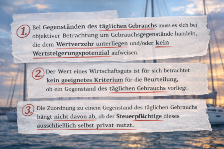 Wegweisendes Urteil: Yachten sind Gebrauchsgegenstände. Was das für den privaten Verkauf bedeutet.