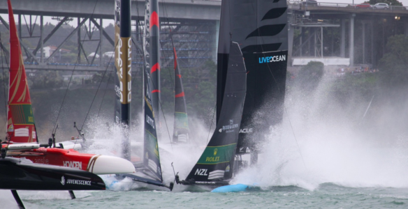 SailGP Auckland: Massiver Crash zwischen NZL und FRA stoppt Rennen – zwei verletzte Segler