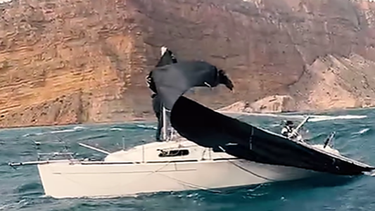 ORC Double-Handed Euro: Kräftiger Nordost, Hackwelle und ein Mastbruch.