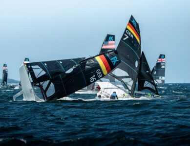 49erFX-WM in Eckernförde: Bergmann/Wille verteidigen EM-Titel unter Extrembedingungen