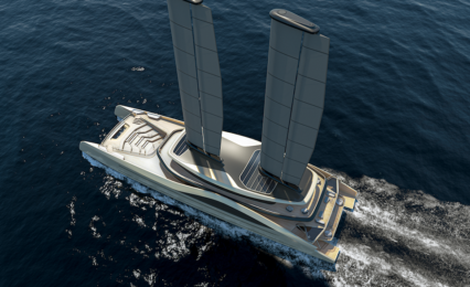Das neue VPLP-Projekt "Tyrena": Megayacht, ein Megakatamaran mit Wingsails